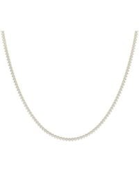 Lab Grown Diamonds - 14K 5.00 Ct. Tw. Lab-Grown Diamond Tennis Necklace - Lyst