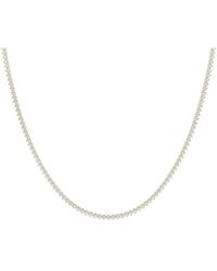Lab Grown Diamonds - 14K 5.00 Ct. Tw. Lab-Grown Diamond Tennis Necklace - Lyst