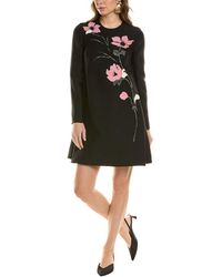 Valentino - Wool & Silk-Blend Shift Dress - Lyst
