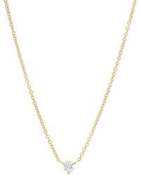 Nephora - 14k Yellow Gold 0.15 Ct. Tw. Diamond Necklace - Lyst