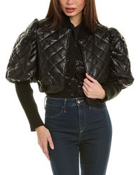 Gracia - Quilted Cropped Jacket - Lyst