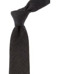 Brunello Cucinelli - Dark Wool & Silk-Blend Tie - Lyst
