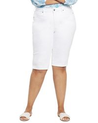 NYDJ - Plus Bike Capri Optic White Jean - Lyst