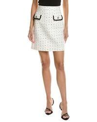 KARL LAGERFELD - Tweed Short Skirt - Lyst