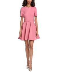 Oscar de la Renta - Flare Skirt Mini Dress - Lyst