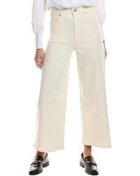 Rag & Bone - Serena Crop Ecru Wide-Leg Jean - Lyst