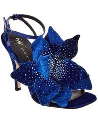 Giuseppe Zanotti - Curvy 105 Velvet Sandal - Lyst