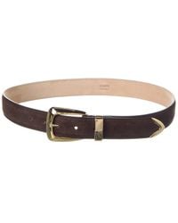 KHAITE - Benny Suede Belt - Lyst