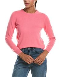 N.Peal Cashmere - Evie Classic Round Neck 100% Cashmere Sweater - Lyst