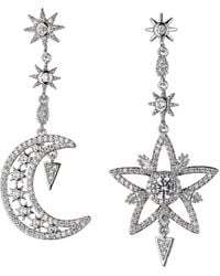 Eye Candy LA - The Luxe Collection Cz Sun & Moon Drop Earrings - Lyst