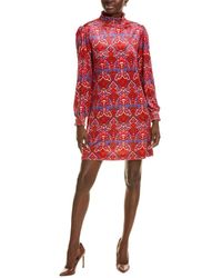 tyler boe - Velvet Smocked Shift Dress - Lyst