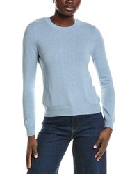 Minnie Rose - Power Shoulder Cashmere-Blend Sweater - Lyst