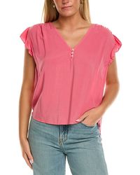 Velvet By Graham & Spencer - Malta Short Sleeve Knit Top - Lyst
