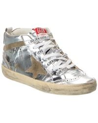 Golden Goose - Mid Star Classic Leather & Suede Sneaker - Lyst