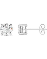 Lab Grown Diamonds - 14K 3.00 Ct. Tw. Lab-Grown Diamond Earrings - Lyst