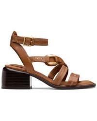 Clarks - Morwyn Strap Leather Sandal - Lyst