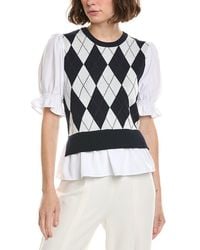 Nanette Lepore - Mixed Media Top - Lyst