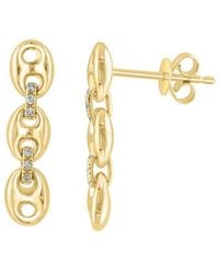 Effy Fine Jewelry - 14K 0.04 Ct. Tw. Diamond Earrings - Lyst