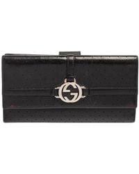Gucci - Leather Interlocking Gg Continental Wallet (Authentic Pre-Owned) - Lyst