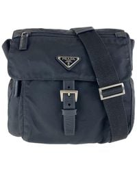 Prada - Tessuto Nylon Triangle Logo Shoulder Bag (Authentic Pre-Loved) - Lyst