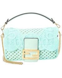 Fendi - Baguette Mini Ribbon & Leather Shoulder Bag - Lyst