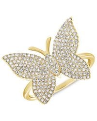 Sabrina Designs - 14k 0.52 Ct. Tw. Diamond Butterfly Ring - Lyst