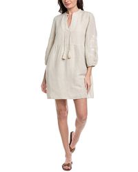 Tommy Bahama St. Lucia Linen-Blend Floral Dress in Black | Lyst