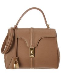 Celine Small 16 Leather Satchel - Brown