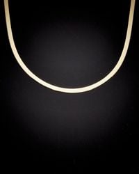 Italian Gold - 14k Herringbone Chain Necklace - Lyst