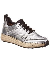 Tod's - Leather Espadrille Sneaker - Lyst