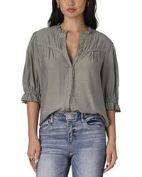 Wit & Wisdom - Eyelet Woven Top - Lyst