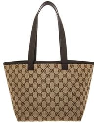 Gucci - Totissima Small Coated Canvas & Leather Tote - Lyst