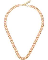 Juvell - 18k Plated Enamel Link Necklace - Lyst