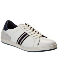 Dune - Tomer Leather & Suede Sneaker - Lyst