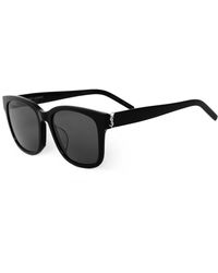 Saint Laurent Unisex Sl68 55mm Sunglasses - Black
