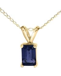 Haus of Brilliance - Colorful Gemstones 14K 0.40 Ct. Tw. Sapphire Pendant Necklace - Lyst