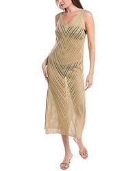 Salty Lemon - Chevron Pattern V-Neck Dress - Lyst