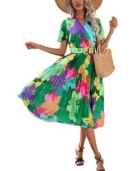 VERA DOLINI - Midi Dress - Lyst