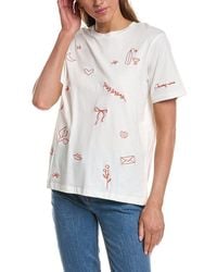 Ichi - Ihmajou Crewneck Short Sleeve T-Shirt - Lyst