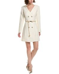 Pascale La Mode - Tweed Fitted Linen-Blend Coat Dress - Lyst