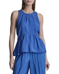 DKNY - Ladder Lace Blouse - Lyst
