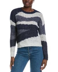 Autumn Cashmere - Geometric Graphic Cashmere & Silk-Blend Sweater - Lyst