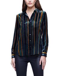 L'Agence - Laurent Tailored Blouse - Lyst