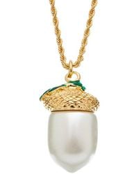 Kenneth Jay Lane - Plated Pendant Necklace - Lyst