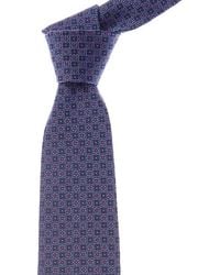 Etro - Floral Squares Silk Tie - Lyst