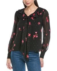 Cece - Ruffle Tie V-Neck Top - Lyst