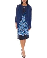 Marina - Printed Midi Dress - Lyst