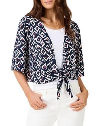 NIC+ZOE - Petite Linen-Blend Angles 4-Way Cardigan - Lyst