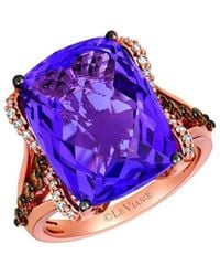 Le Vian - 14K Rose 10.32 Ct. Tw. Diamond & Amethyst Cocktail Ring - Lyst