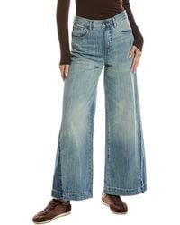 Current/Elliott - Denim Wide Leg Jean - Lyst